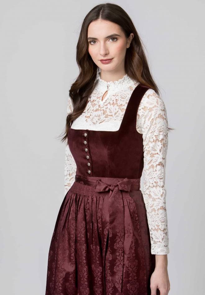 Stockerpoint Dirndl Viktoria bordeaux 32 50% Rabatt mit kostenlosem Versand