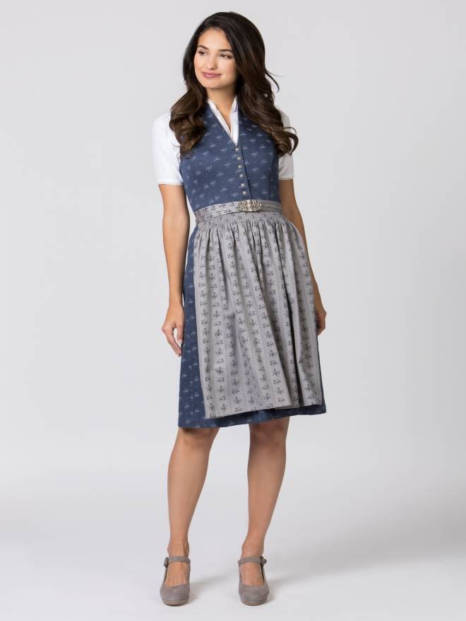 Stockerpoint Dirndl Amalie2 dunkelblau-grau 30 Fabrikladen