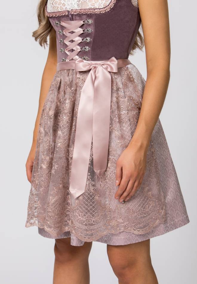 Stockerpoint Dirndl Loredana aubergine 30 Schlussverkauf