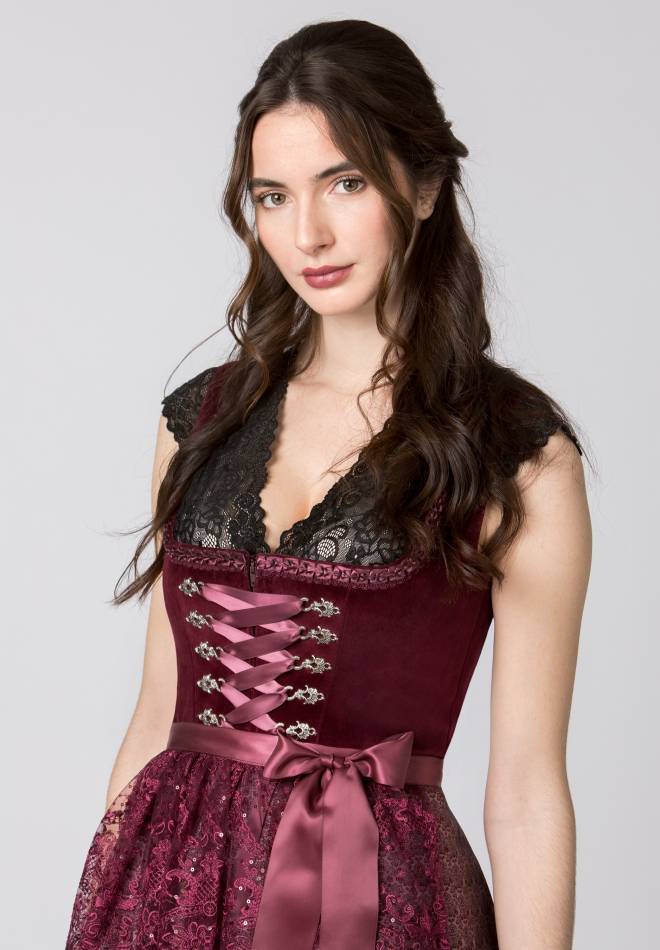 Stockerpoint Dirndl Loredana rot 30 Günstiger Verkauf