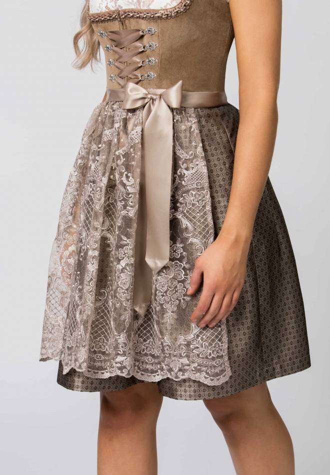 Stockerpoint Dirndl Loredana taupe 30 Blitzverkäufe