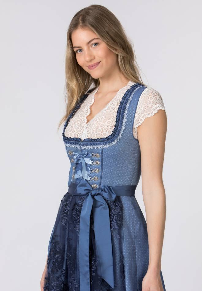 Stockerpoint Dirndl Beliva blau 32 Rabatt