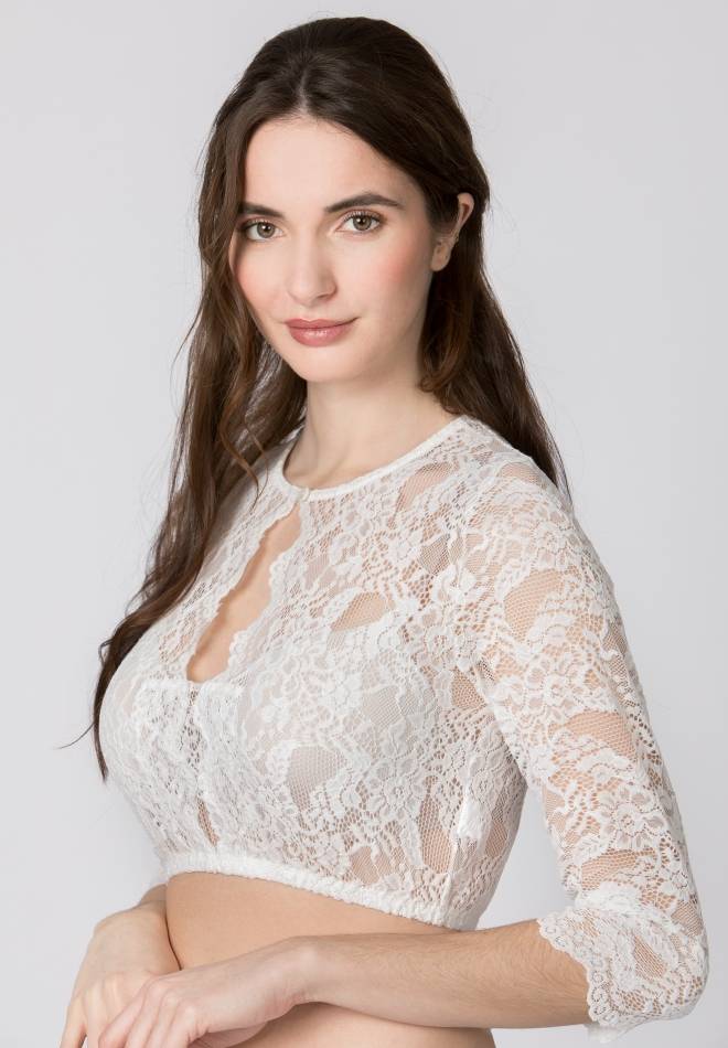 Stockerpoint Dirndlbluse Smilla creme 34 Vierteljährliche Förderung
