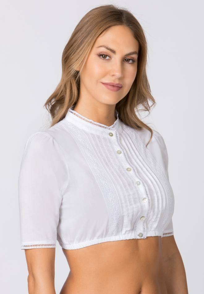 Stockerpoint Bluse B-7086 weiss 32 Auslauf