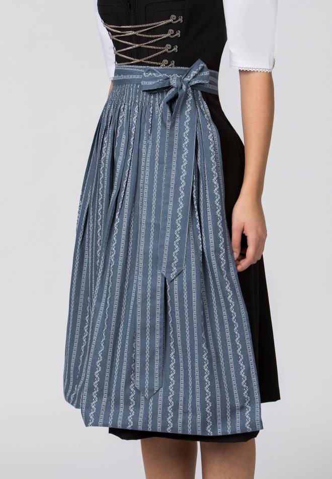 Stockerpoint Schürze Claire rauchblau 1 (34-38) Vatertagsangebot