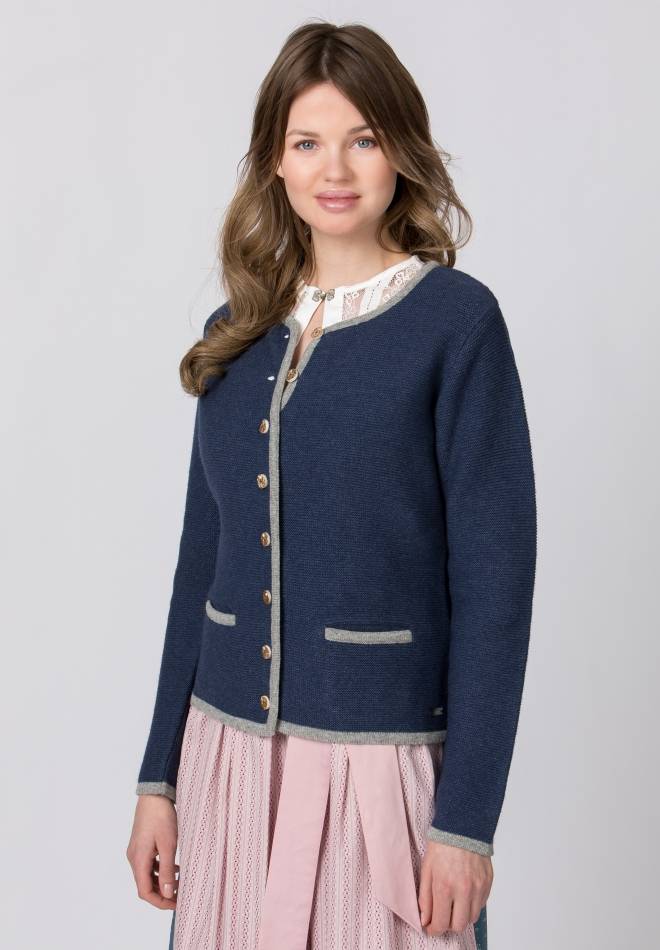 Stockerpoint Jacke Caro nachtblau-grau 34 Letzte 2 Tage