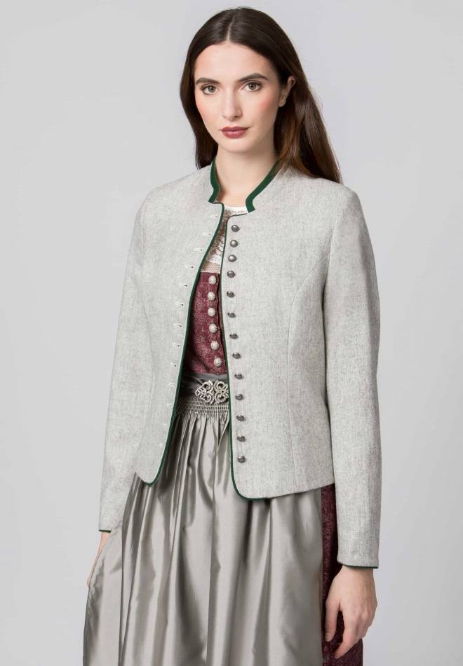 Stockerpoint Jacke Elisabeth hellgrau-grün 36 Sonderangebot der Fabrik