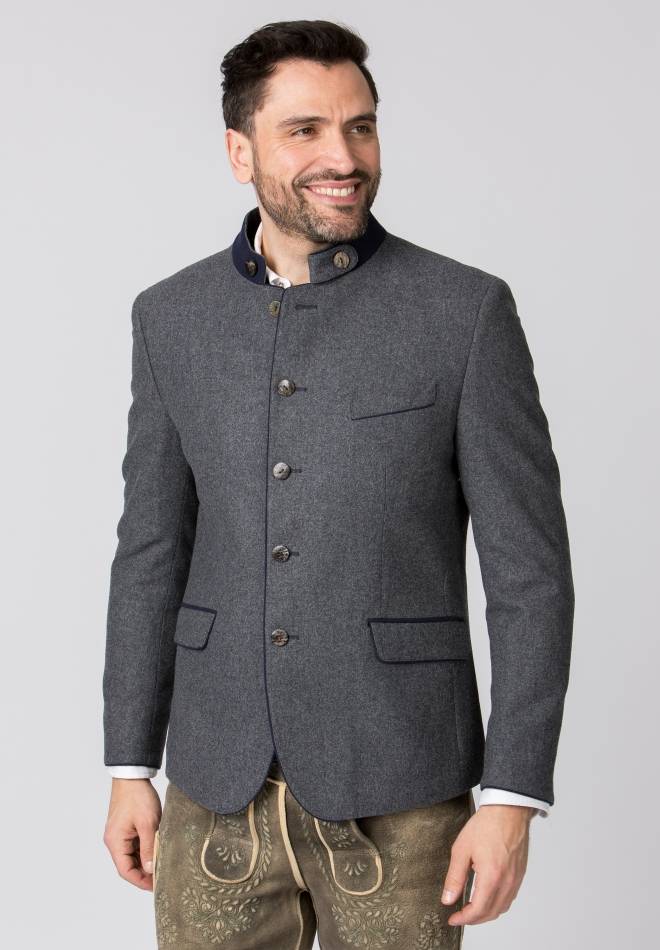 Stockerpoint Jacke Luciano stein-blau 44 Kostenloser Versand international