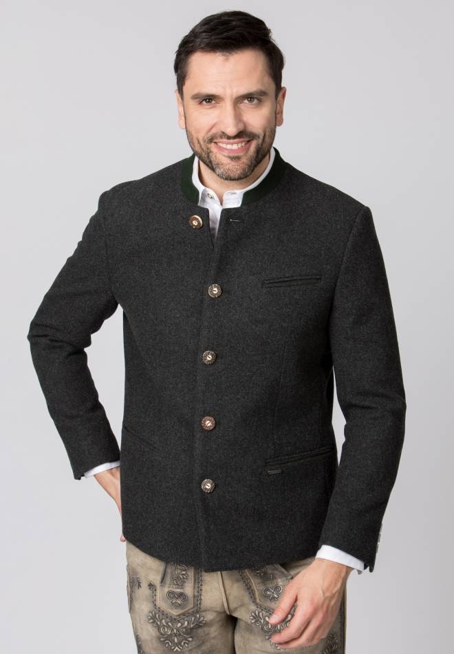 Stockerpoint Jacke Conrad anthrazit-tanne 44 Fabrikpreis