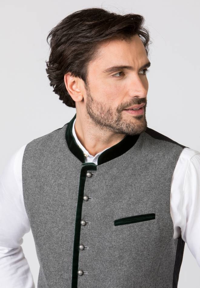Stockerpoint Weste Alonso grau-forest 56 Cyber Monday
