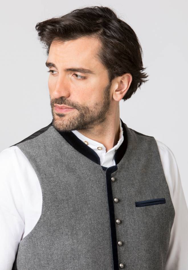 Stockerpoint Weste Alonso grau-nachtblau 46 Weihnachtsangebot
