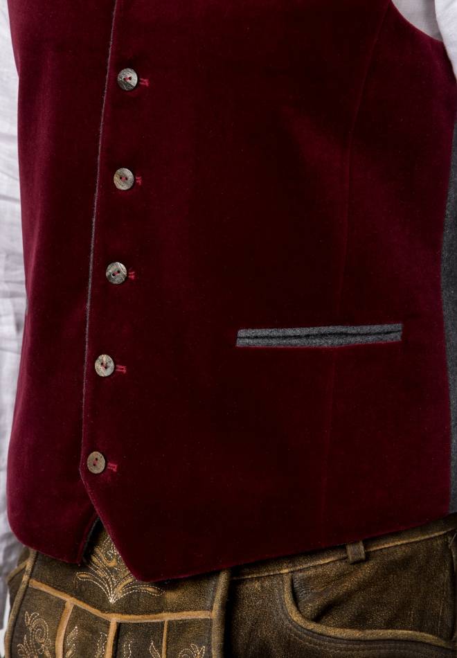 Stockerpoint Weste Tozzi bordeaux 44 Fabrikpreis