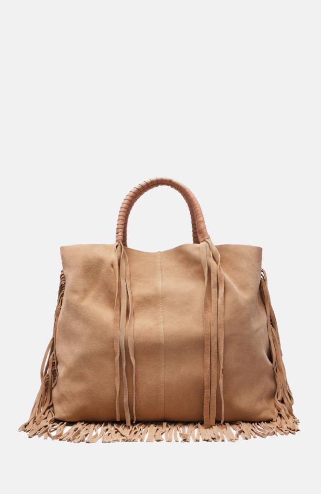 Stuff Maker Velours- Shopper in Sand Bis zu 50% Rabatt