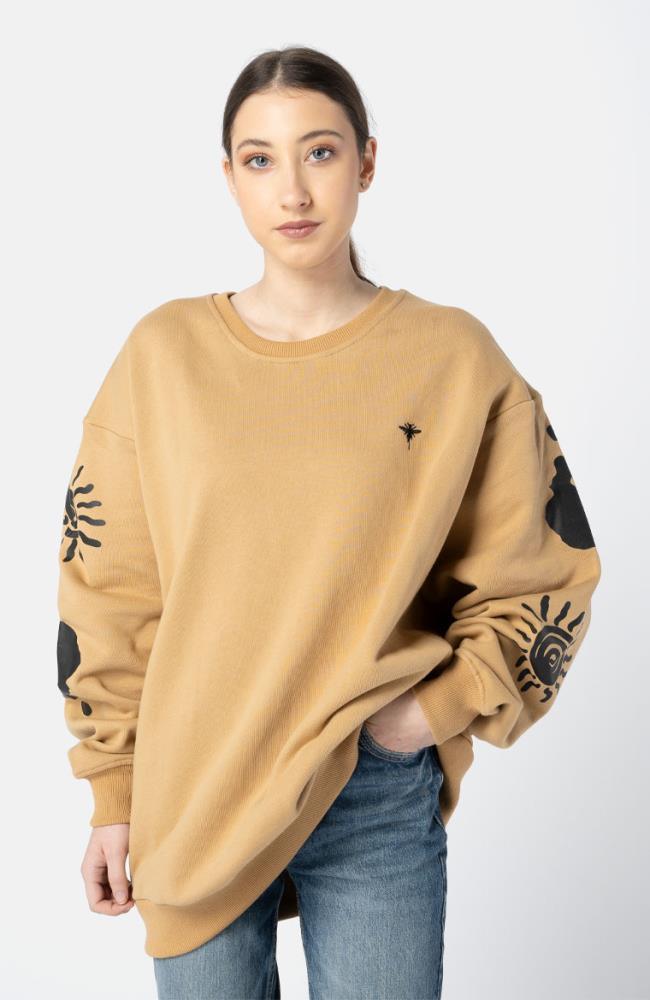 Stuff Maker Icon Sweater S/M in Camel Fabrikverkauf