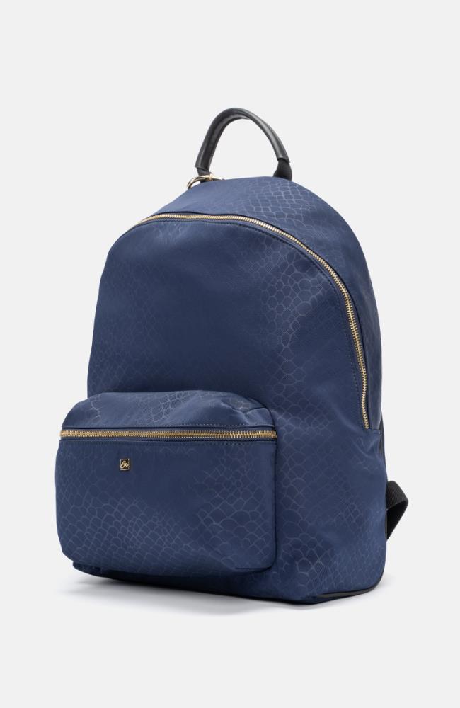 Stuff Maker Rucksack mit Teddy Anhänger in Blau Neueste Mode